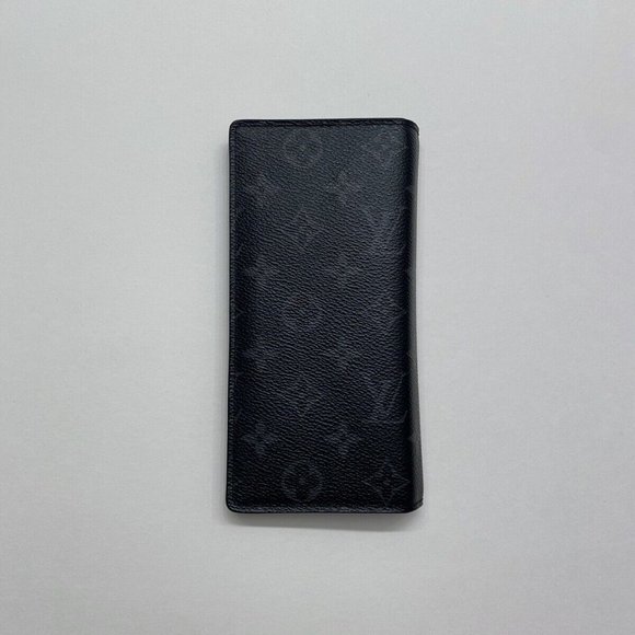 Louis Vuitton Monogram Eclipse Taigarama Brazza Long Wallet - Picture 3 of 16